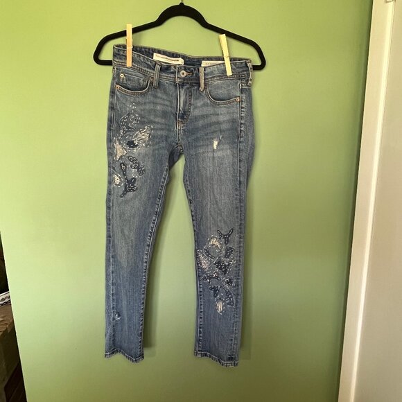 Anthropologie Pilcro and the Letterpress Slim Boyfriend Jeans Size 24 Petite - Picture 8 of 11